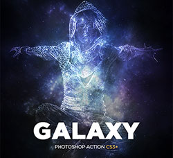 极品PS动作－银河星尘(含高清视频教程)：Galaxy Photoshop Action